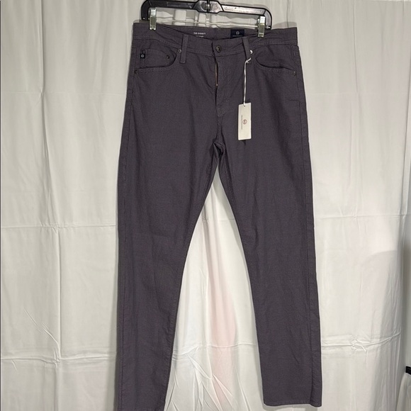 AG ADRIANO GOLDSCHMIED HOUNDSTOOTH PANTS 33X32 SLIM STRAIGHT - Picture 2 of 12